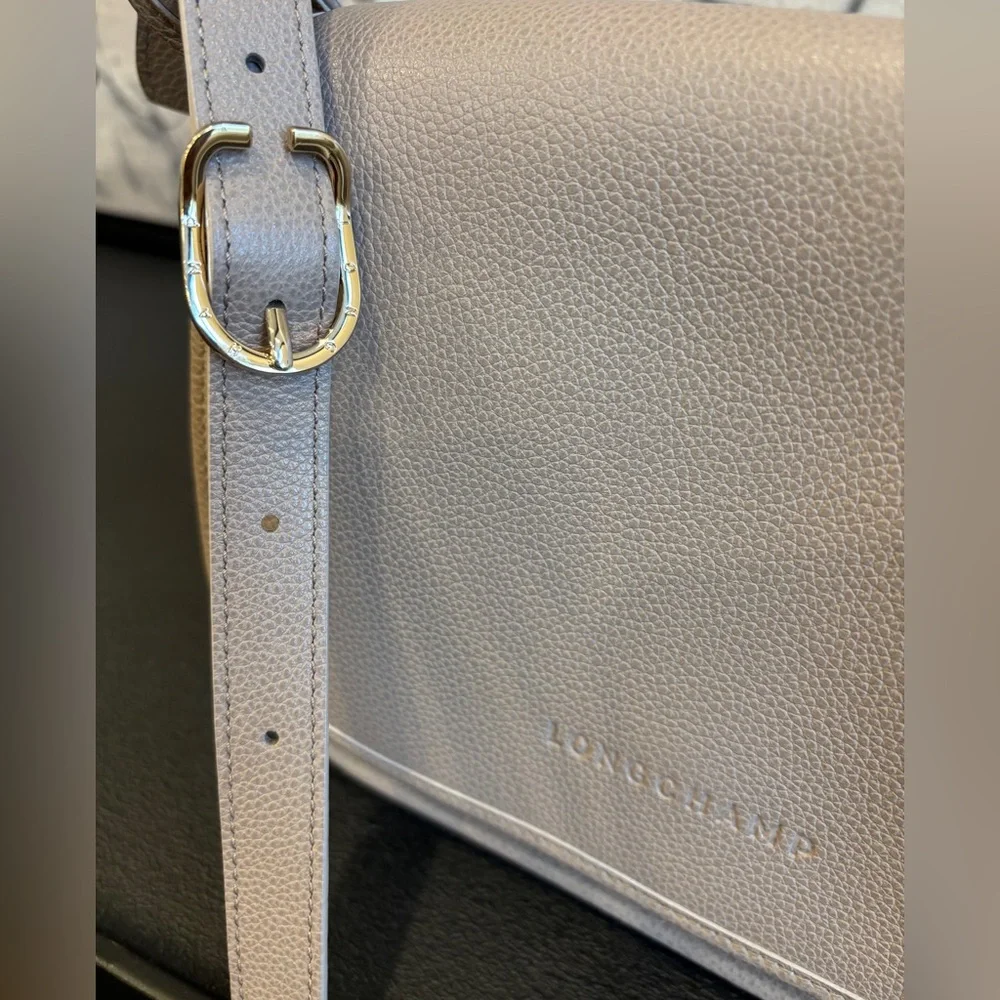 LONGCHAMP Le Foulonné Leather Crossbody - Picture 2 of 7